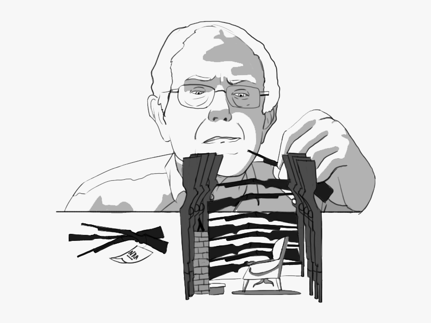 Sharp Shooting With Bernie Sanders Uses Nra Endorsement - Cartoon, HD Png Download