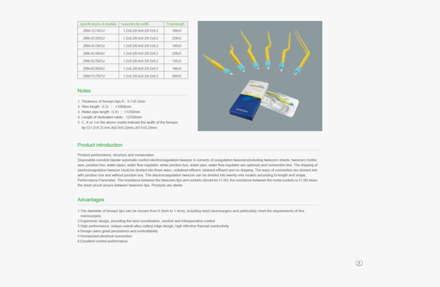 High Quality Non Sticking Bipolar Irrigating Forceps - Brochure, HD Png Download