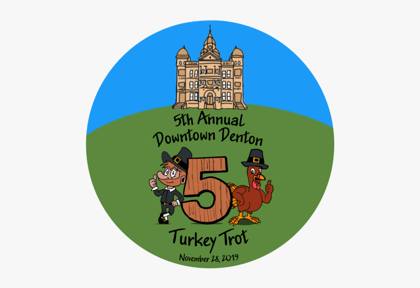 2019 Turkey Trot Logo, HD Png Download