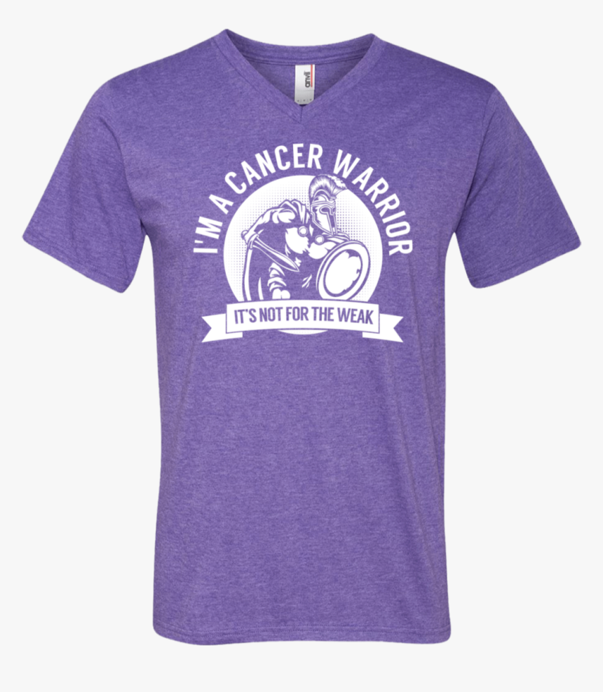Cancer Warrior Spartan Men S V-neck Shirt - Active Shirt, HD Png Download