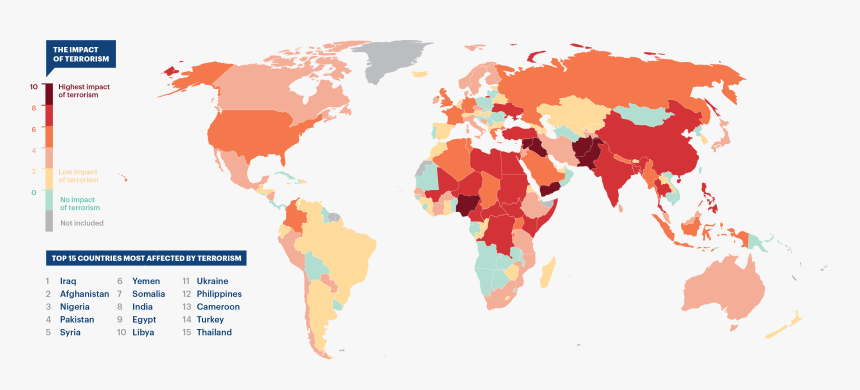 Global Terrorism Index 2018, HD Png Download