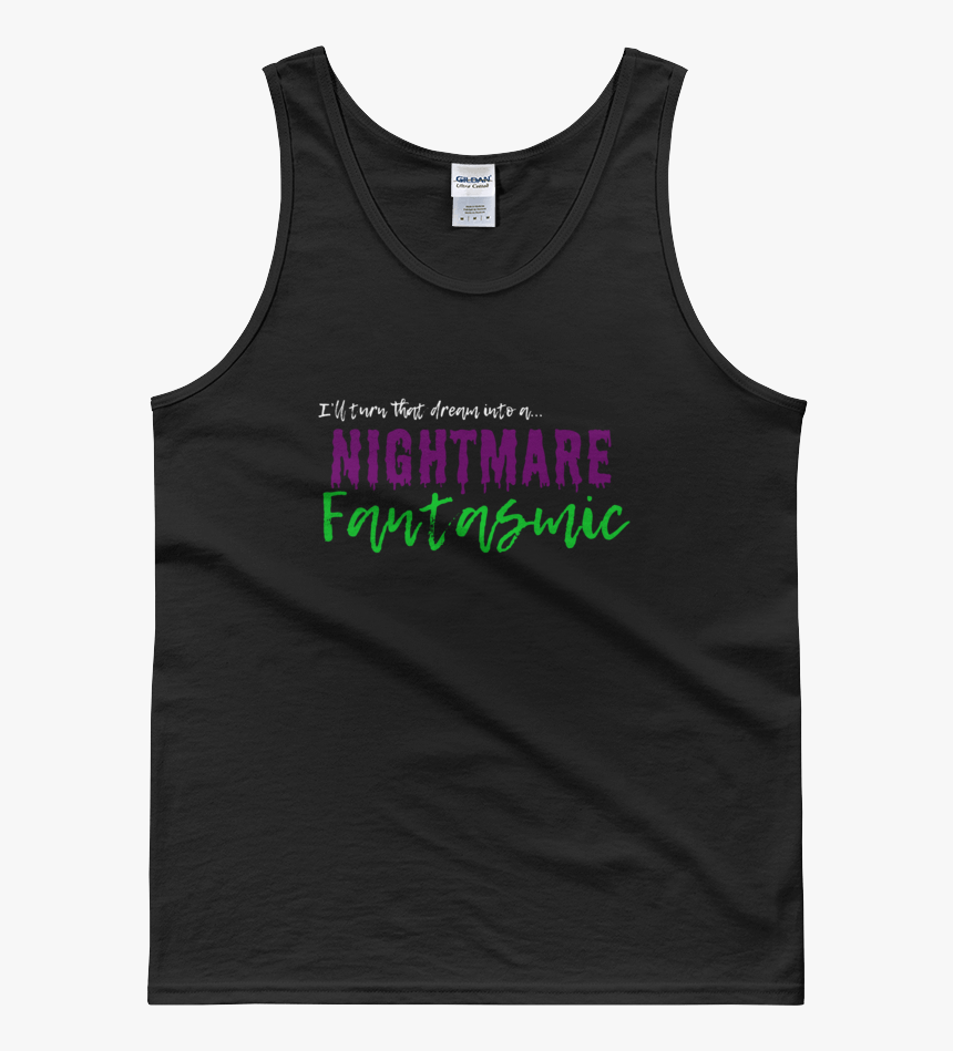 Nightmare Fantasmic Teewhite Mockup Flat Front Black, HD Png Download