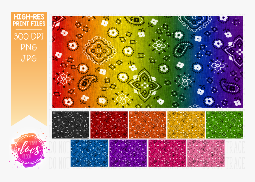 Bandana Print, HD Png Download