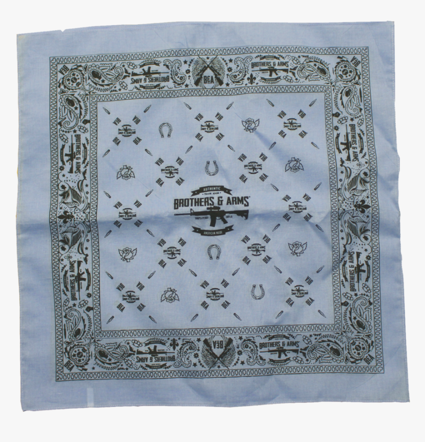 Lt Blue Bandana - Motif, HD Png Download