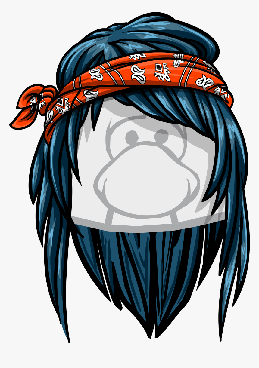 Club Penguin Rewritten Wiki - Rock And Roll Bandana, HD Png Download