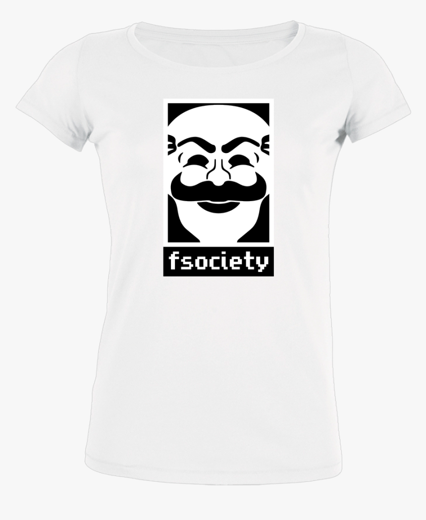 Lennart Fsociety T-shirt Stella Loves Girlie Weiß , - Dope Girls Tshirt, HD Png Download