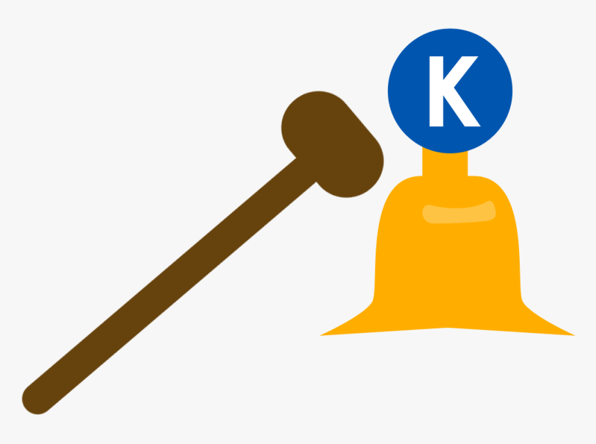 Election Clipart Key Club - Key Club Bell And Gavel, HD Png Download