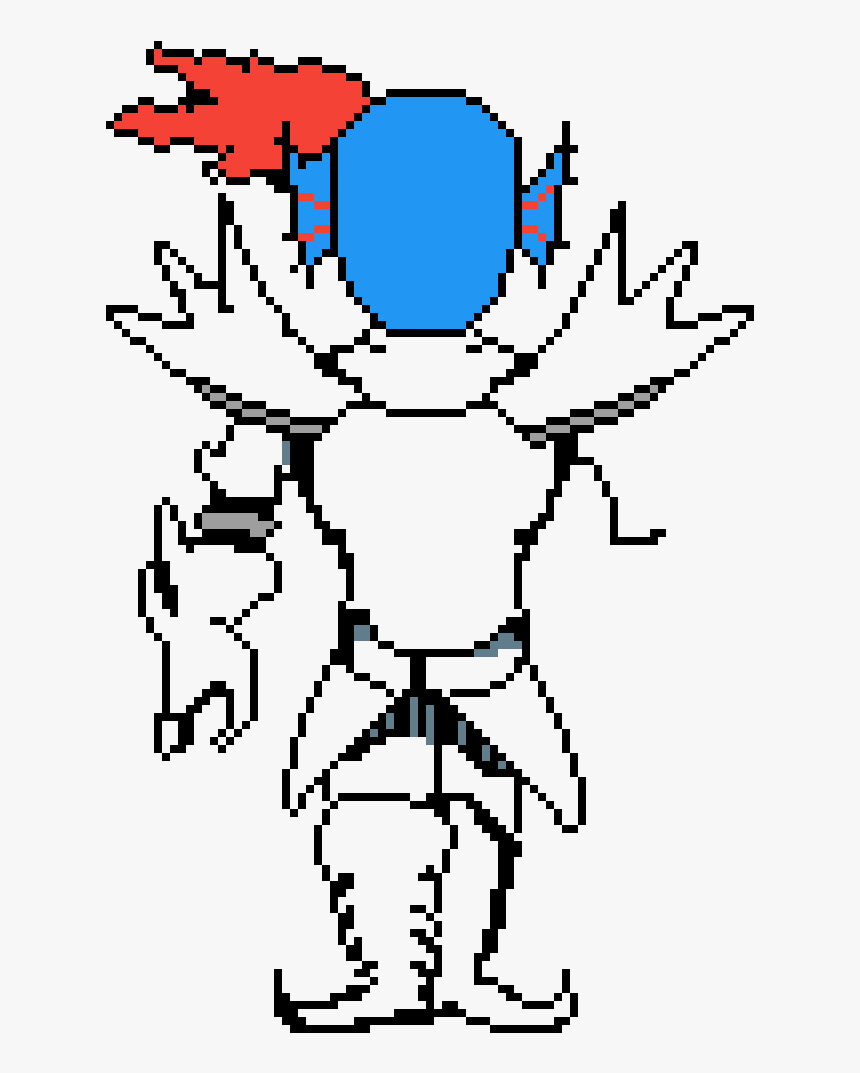 Undyne Con Armadura Pixel Art, HD Png Download