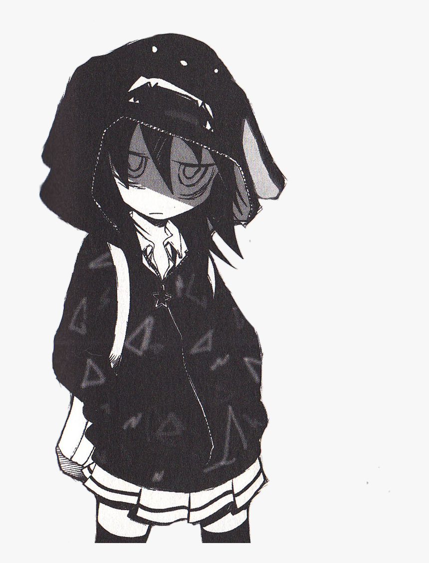Tomoko Black And White, HD Png Download