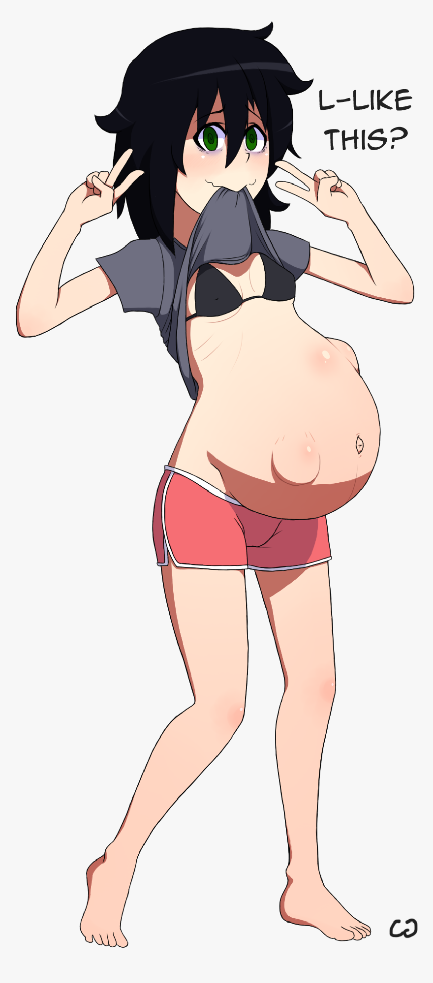 Preggo Tomoko Kuroki - Cartoon, HD Png Download