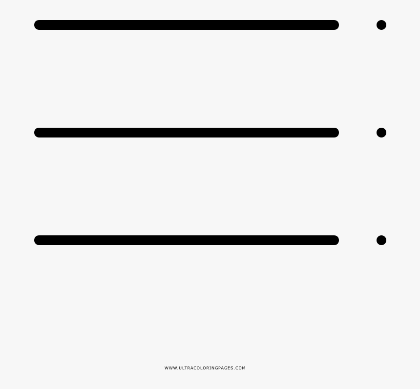 Bullet List Coloring Page - Black-and-white, HD Png Download