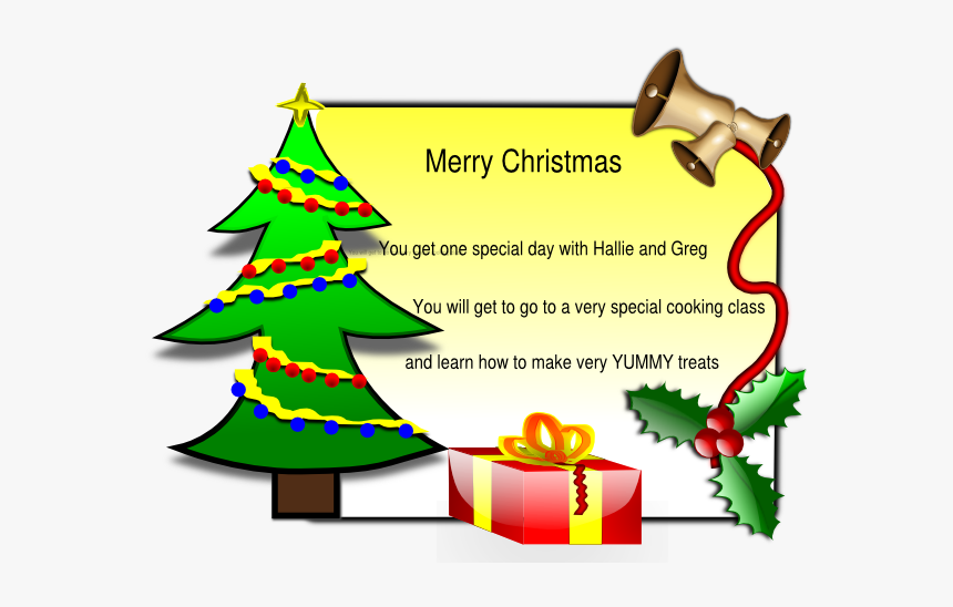 Merry Christmas Card Clipart, HD Png Download