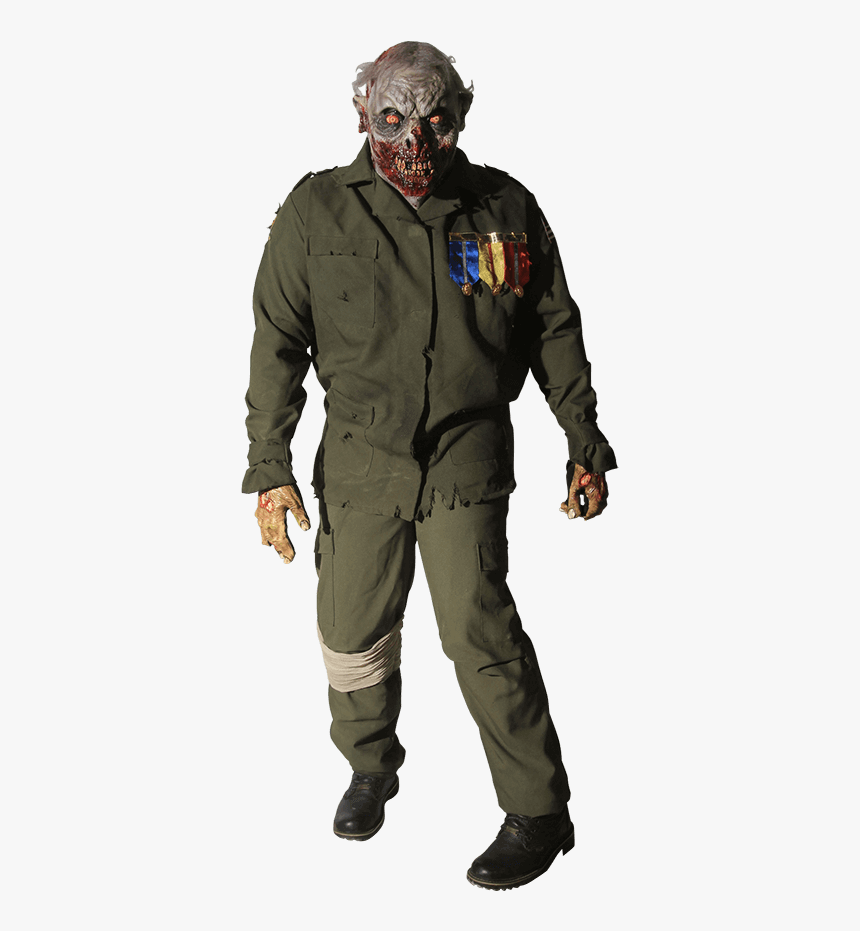 Sergeant Zombie Costume - Halloween Costume, HD Png Download