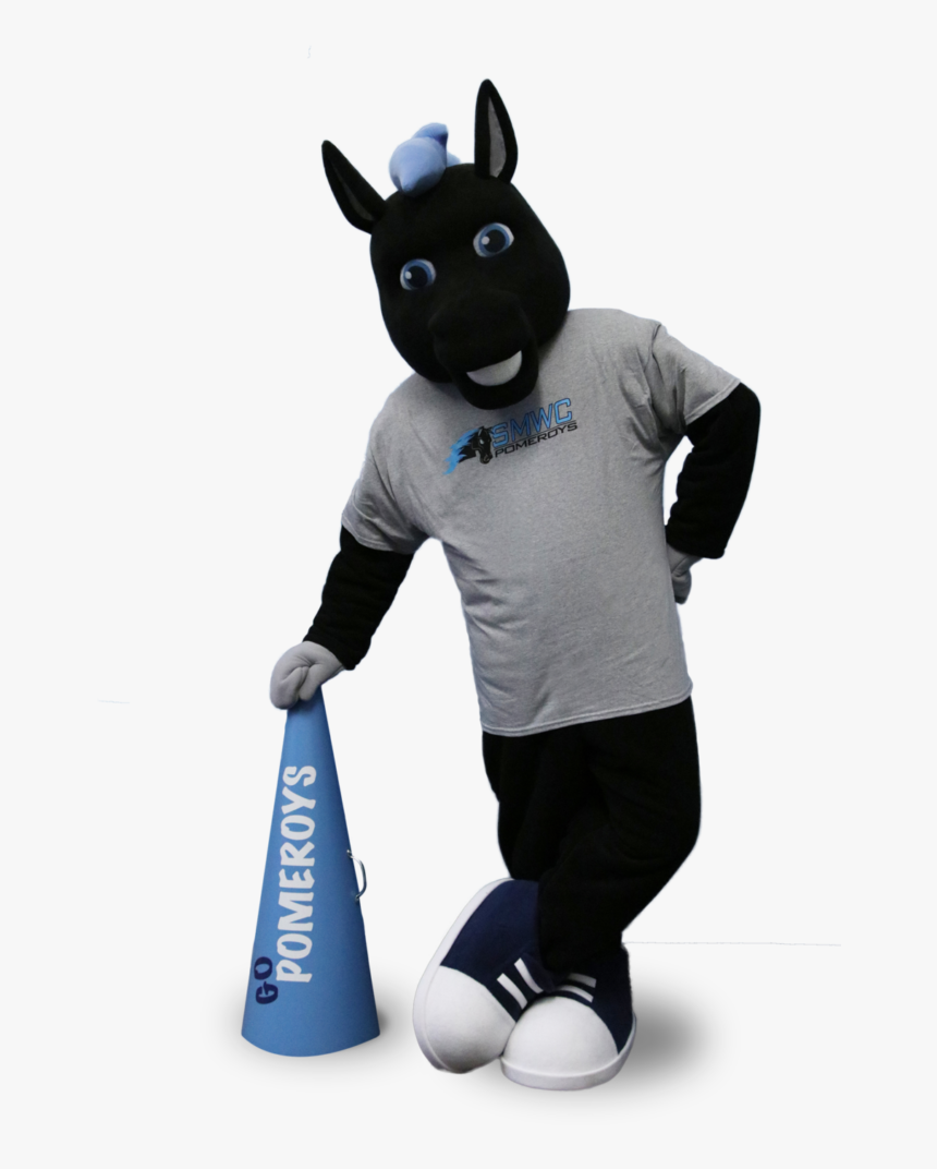 Onyx Leaning Against A Pomeroys Megaphone - Saint Mary Of The Woods College Mascot, HD Png Download
