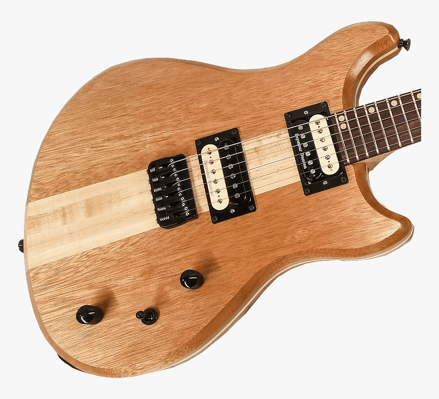 Lomic Gemini Offset Handmade Neck Through Electric - Guitar, HD Png Download