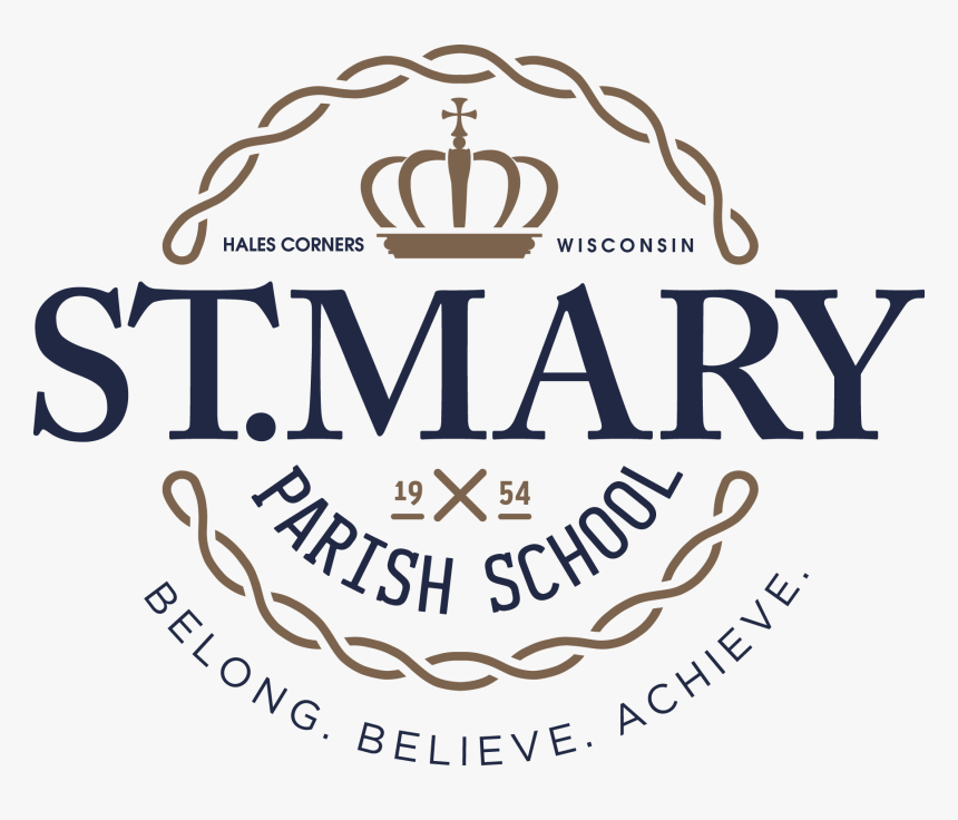 St Mary Parish School Logo - Illustration, HD Png Download