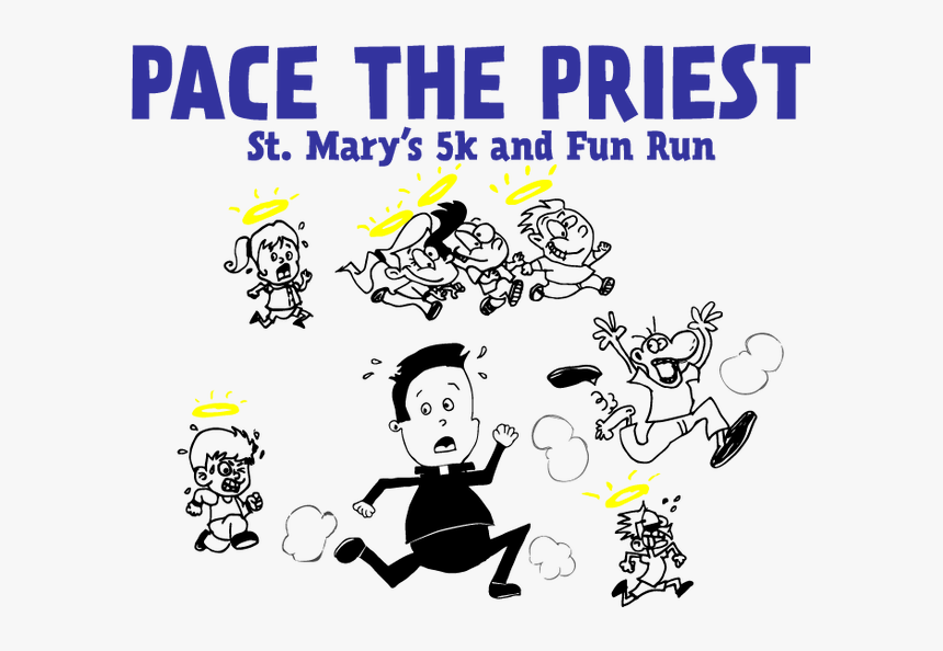Pace The Priest 5k - Cartoon, HD Png Download