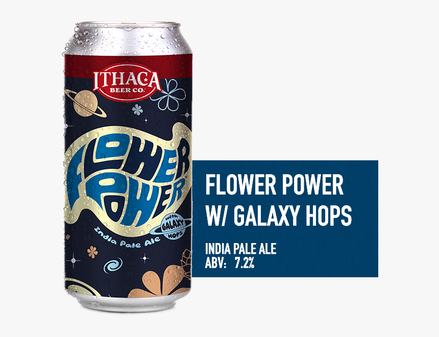 Ibc Beer Flavors Flowerpowergalaxy - Ithaca Beer Co Flower Power With Galaxy Hops 4 Pack, HD Png Download