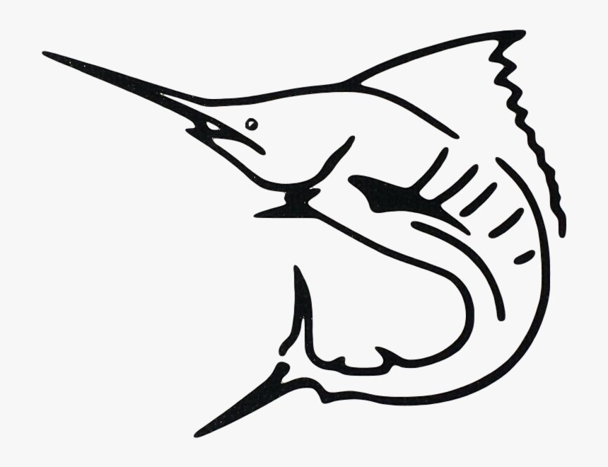 Transparent Blue Marlin Clipart - Marlin Clipart Black And White, HD