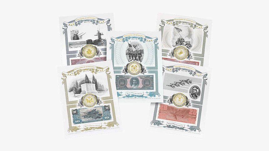 Defenders Of Democracy Engraved Print Collection - Bureau Of Engraving And Printing Gift Shop, HD Png Download