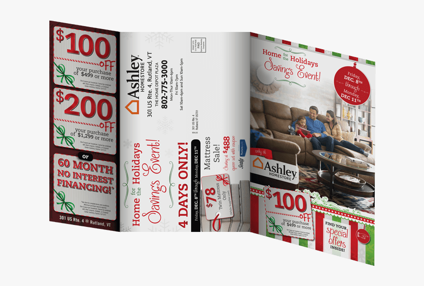 Oversized Tri-fold Holiday Direct Mail Marketing Campaign - Flyer, HD Png Download