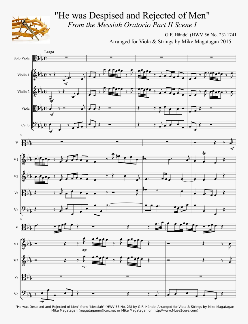Harpsichord Concerto In D Minor , Png Download - Sheet Music, Transparent Png