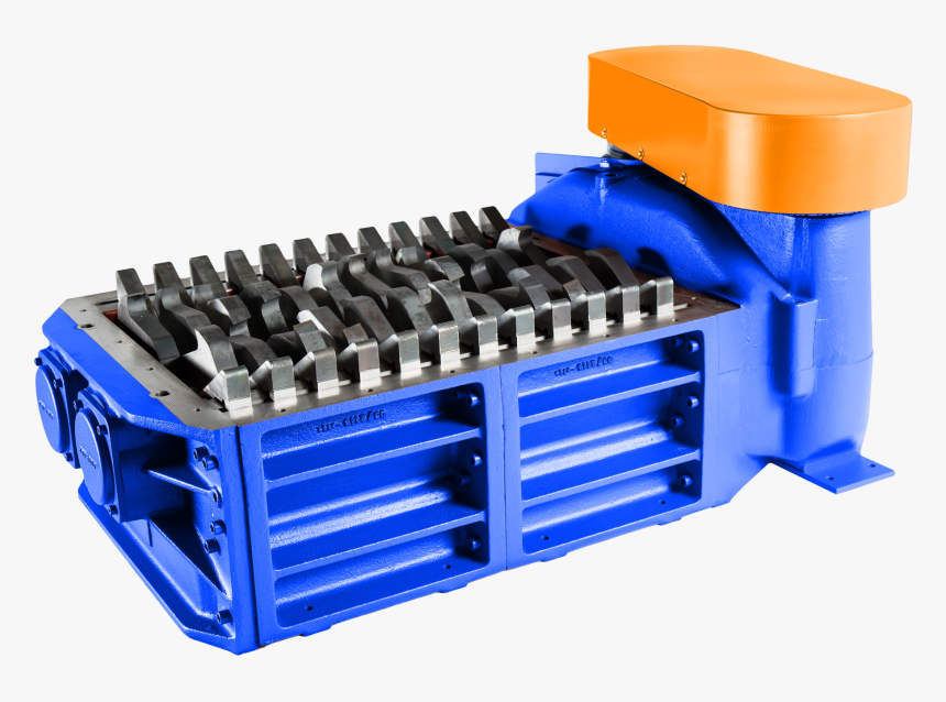 2 Shaft Industrial Shredder F 10 Hp Series Electric - Small Industrial Shredder, HD Png Download