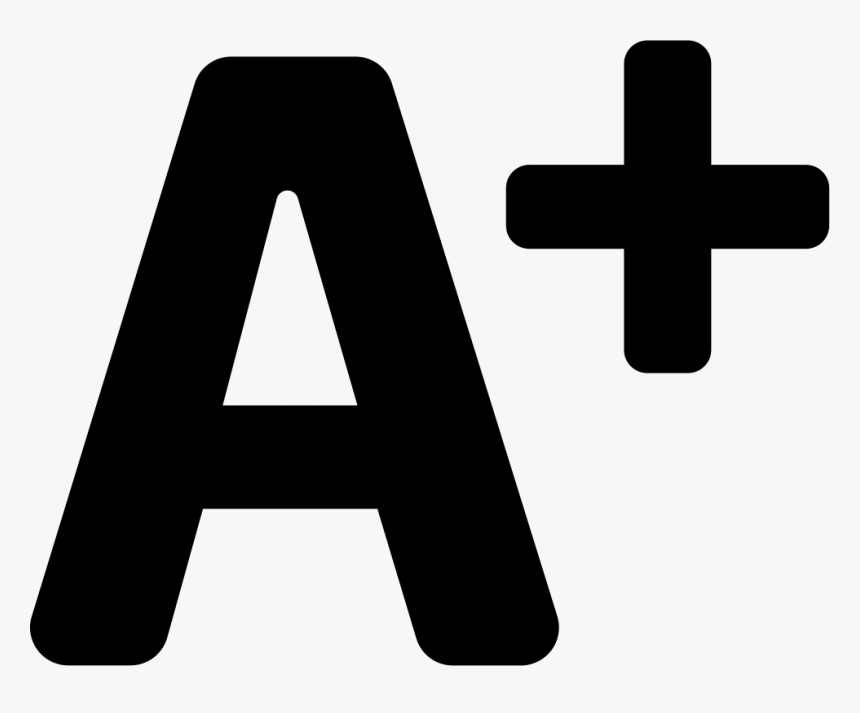 A Plus Of School - สัญลักษณ์ สี ดำ การ ศึกษา, HD Png Download