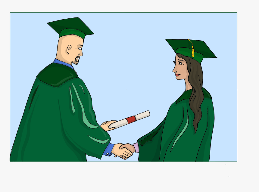 Illustration By Mila Sviderskaya - Academic Dress, HD Png Download