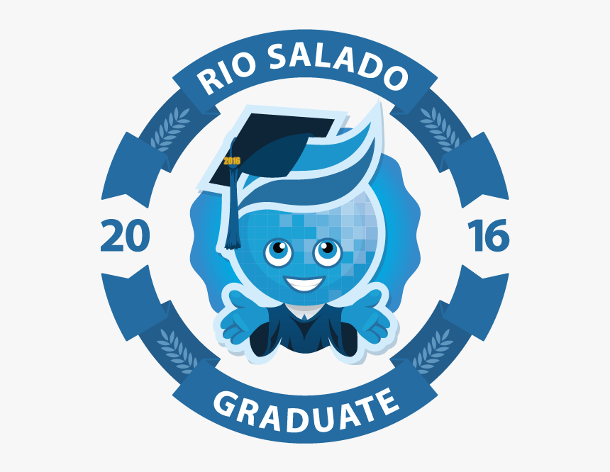 Mascot Splash In The Center, Wearing Graduation Outfit - Rio Salado College, HD Png Download