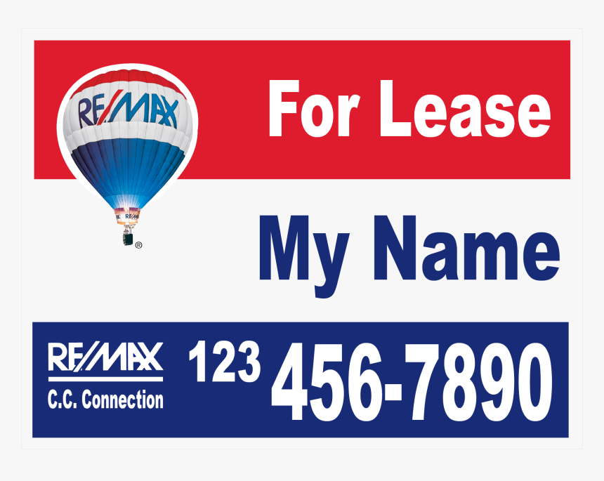18 X 24 Yard Sign For Lease Catalog - Re Max Yard Sign, HD Png Download