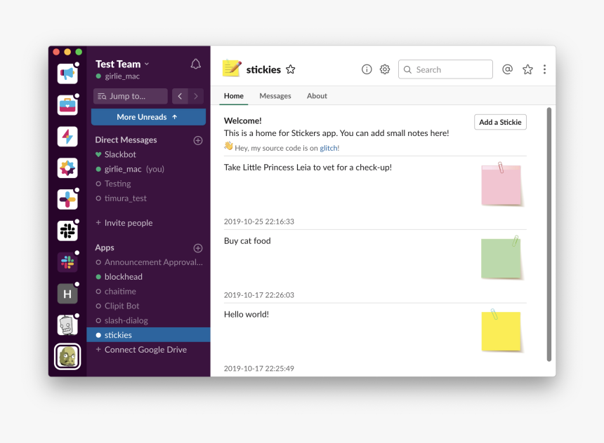 Slack App Home, HD Png Download