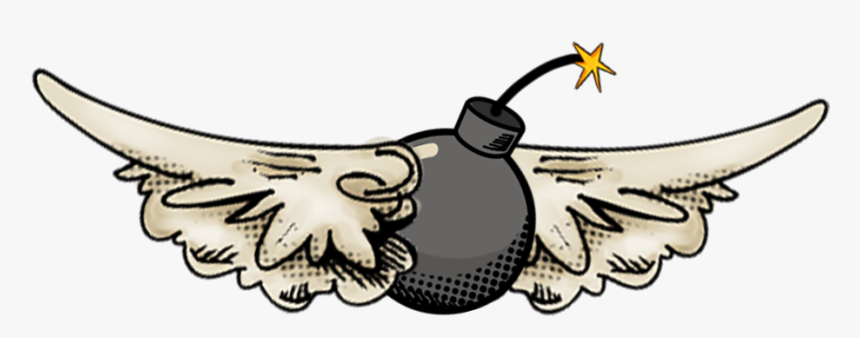 Explosion Clipart Kaboom - Flying Bomb Clip Art, HD Png Download