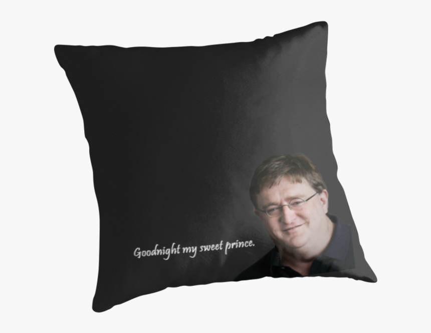Svg Images Of Gabe Newell Pillow Spacehero Sweet - Cushion, HD Png Download