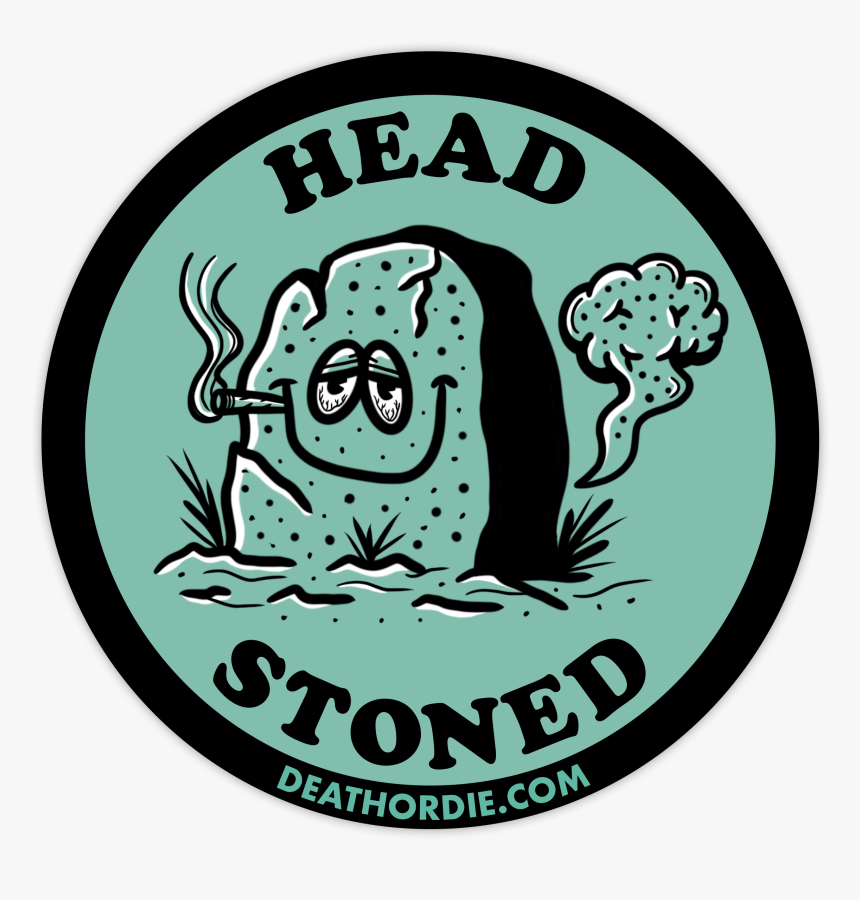 Image Of Head Stoned Sticker - Illustration, HD Png Download