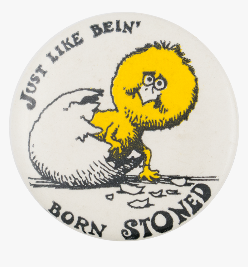 Just Like Being Born Stoned Humorous Button Museum - Just Like Being Born Stoned, HD Png Download