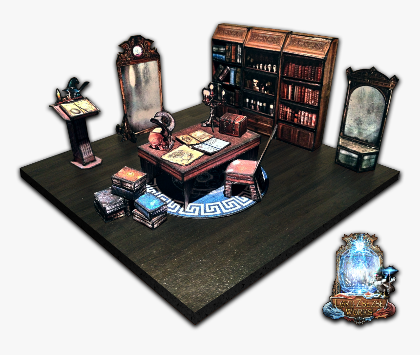 Furniture Pack Wizard Expansion Sample1 - Papercraft Dungeon, HD Png Download