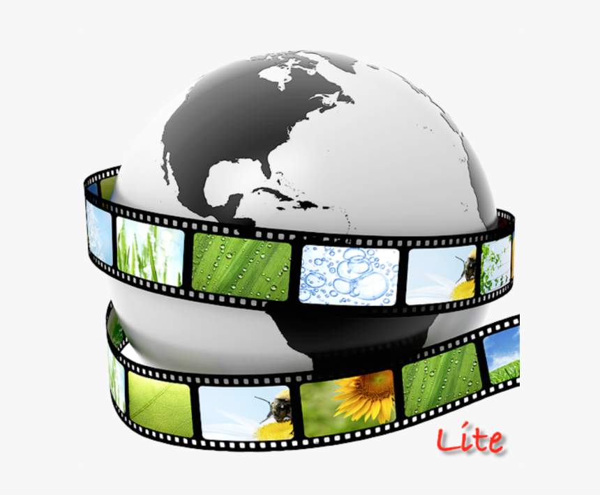 Video Effects - Film Strip Around Globe, HD Png Download