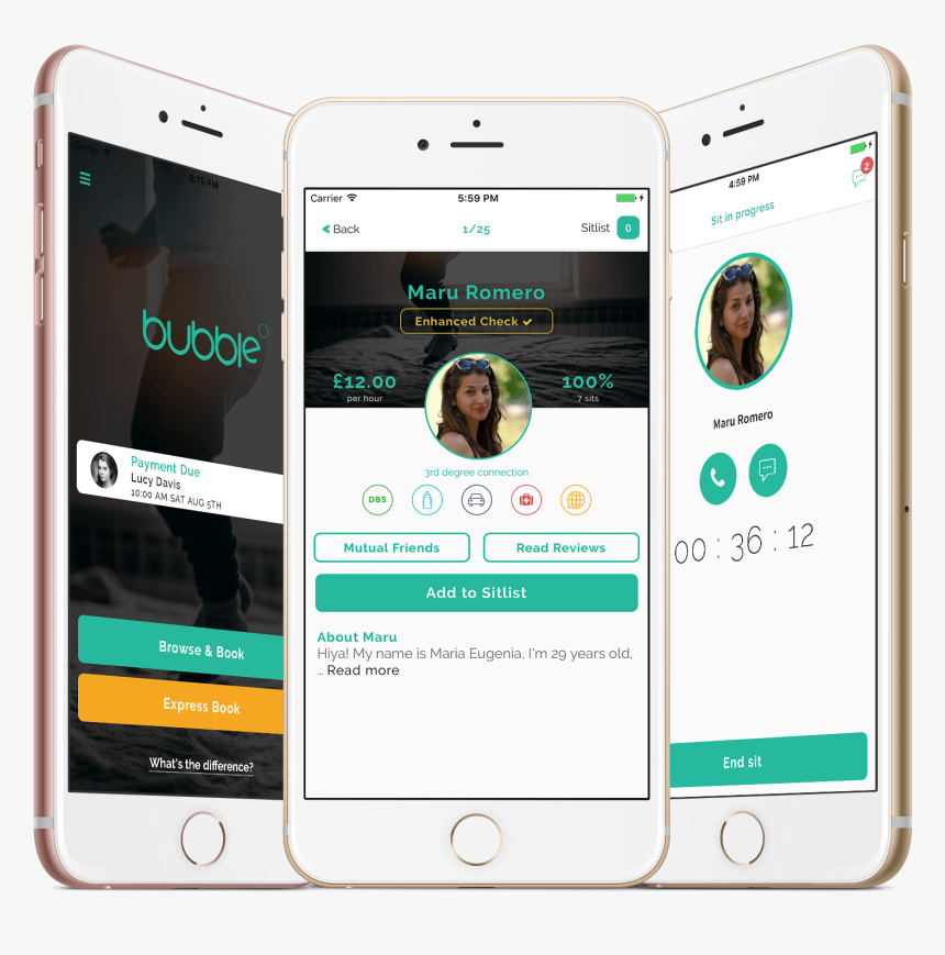 Bubble Babysitting App, HD Png Download