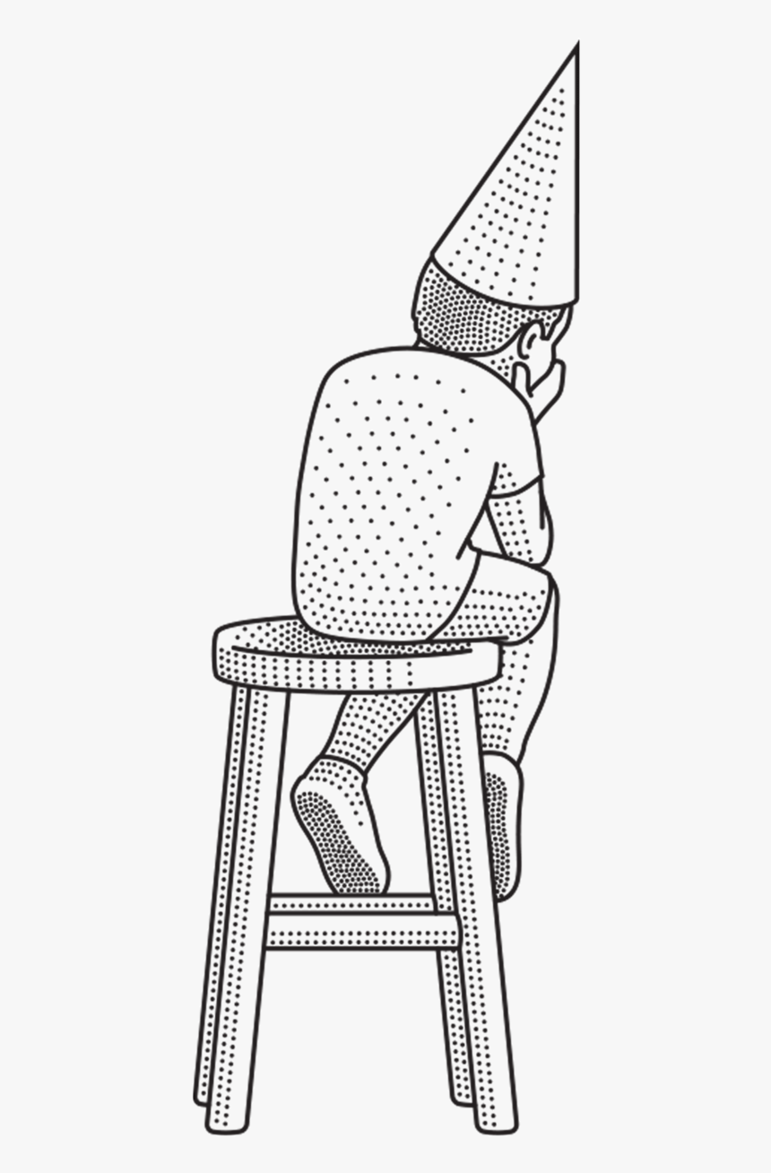 Dunce Cap Art - Chair, HD Png Download