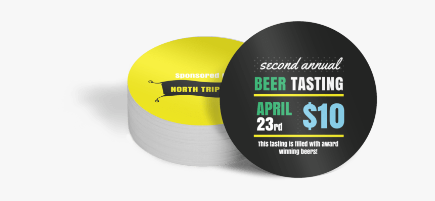 Beer Tasting Coaster Template Preview - Circle, HD Png Download