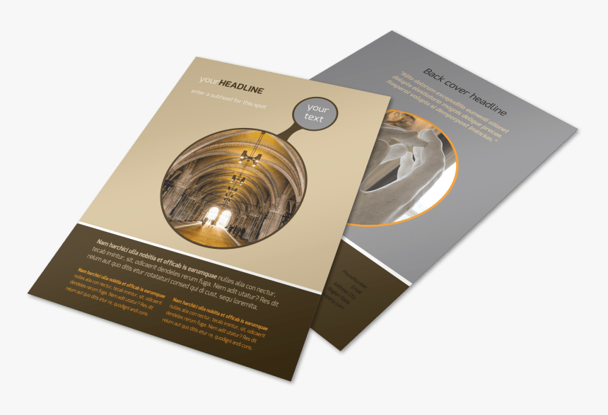 Art Museum Flyer Template Preview - Brochure, HD Png Download