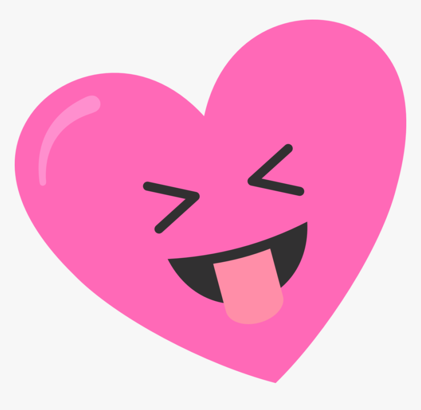 Silly Pink Heart , Png Download - Heart, Transparent Png