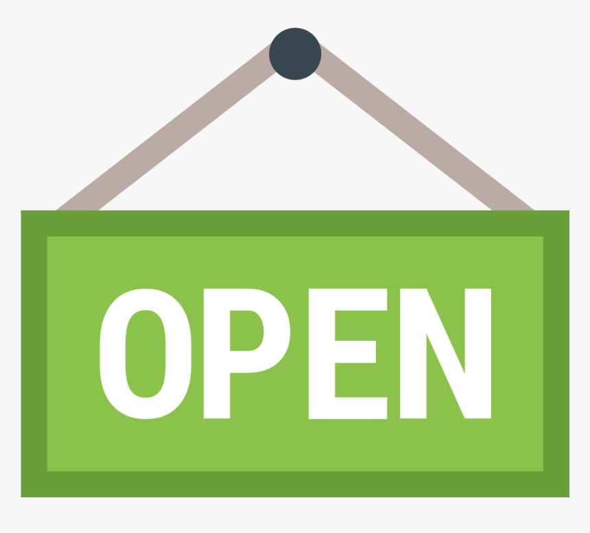Jpg Library Collection Of Free High Quality Icon - Closed Open Sign Cartoon, HD Png Download