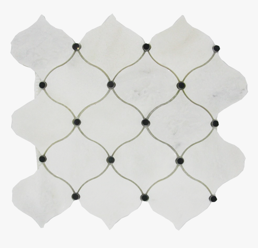 Daltile Cotton Arabesque Marble Mosaic Tile - Chain-link Fencing, HD Png Download