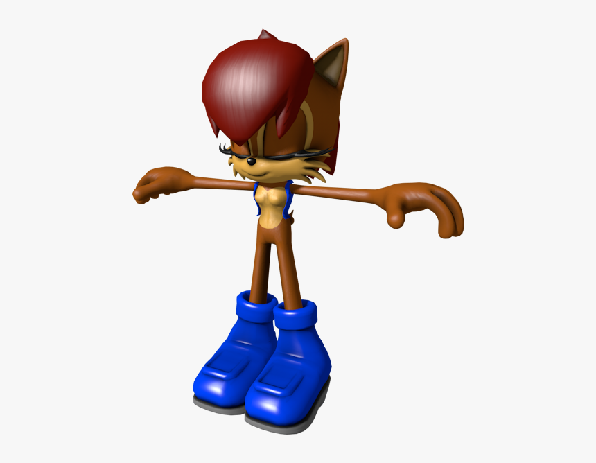 Download Zip Archive - Sally Acorn Sonic 3d, HD Png Download