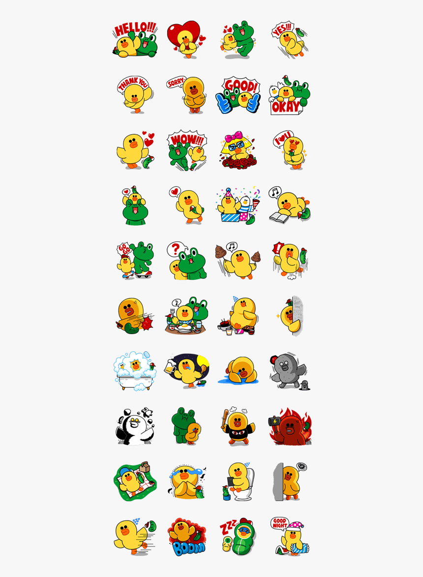 Cute Corgi Line Stickers, HD Png Download