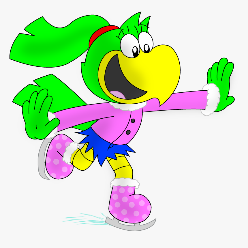 Sally Skating - Cartoon, HD Png Download