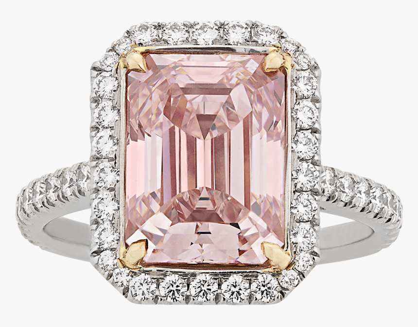 Natural Fancy Pink Diamond Ring,, HD Png Download