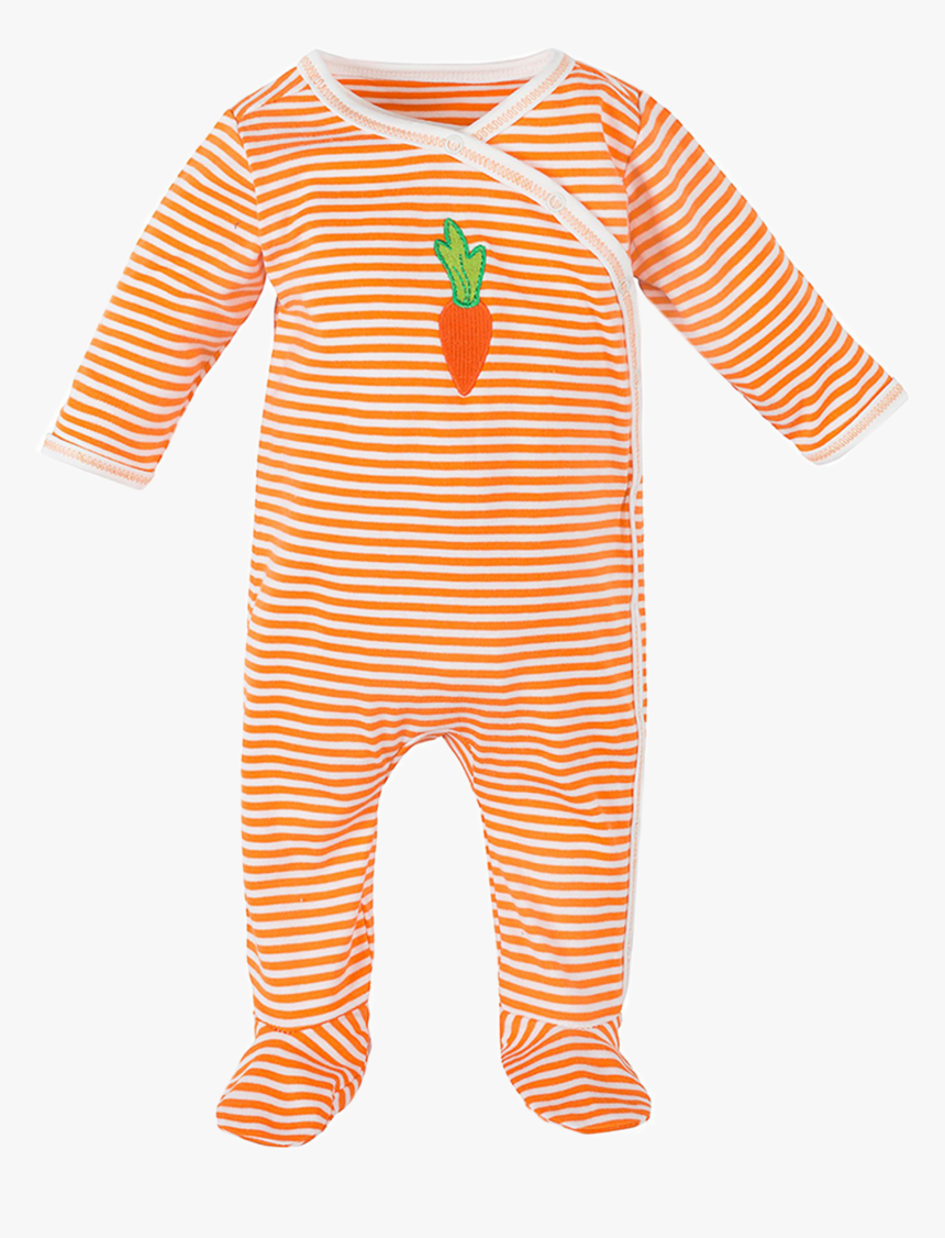Carrot Side Snap Footie 0-3 Mo - Costume, HD Png Download